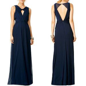 Badgley Mischka Navy Petunia Gown $795